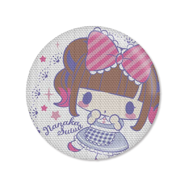 Nanaka Suwa♡My Melody 刺繍缶バッジ 夢のトビラver.